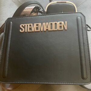 Steve Madden Purse, Black and Taupe